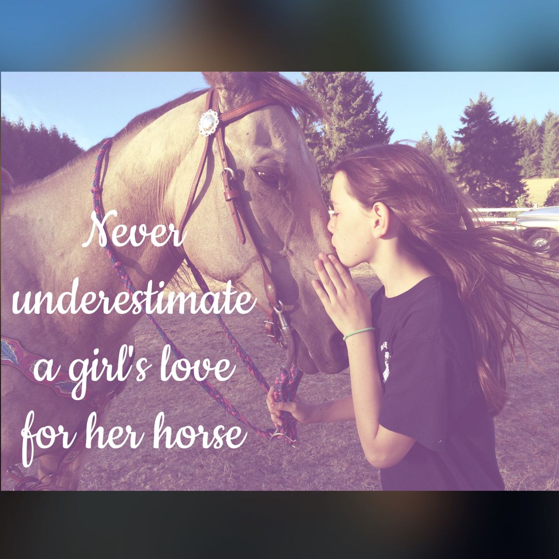 A Girl And Her Horse