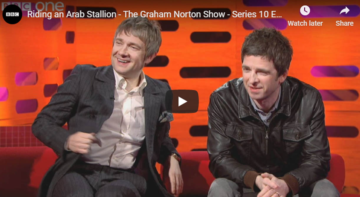 Riding an Arab Stallion - The Graham Norton Show