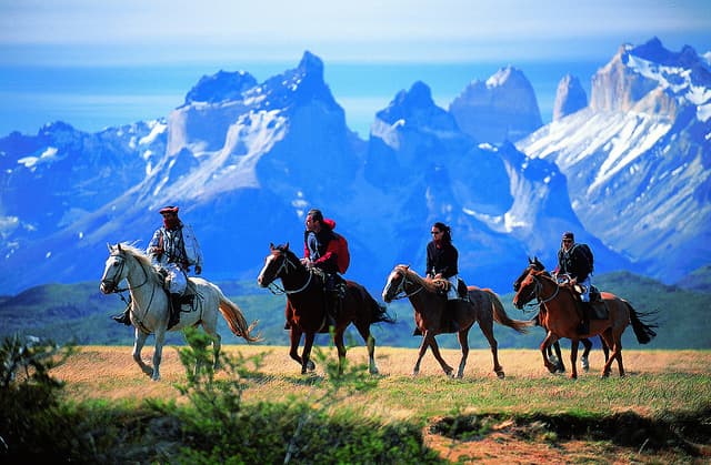 Horseback Riding In Patagonia, South America