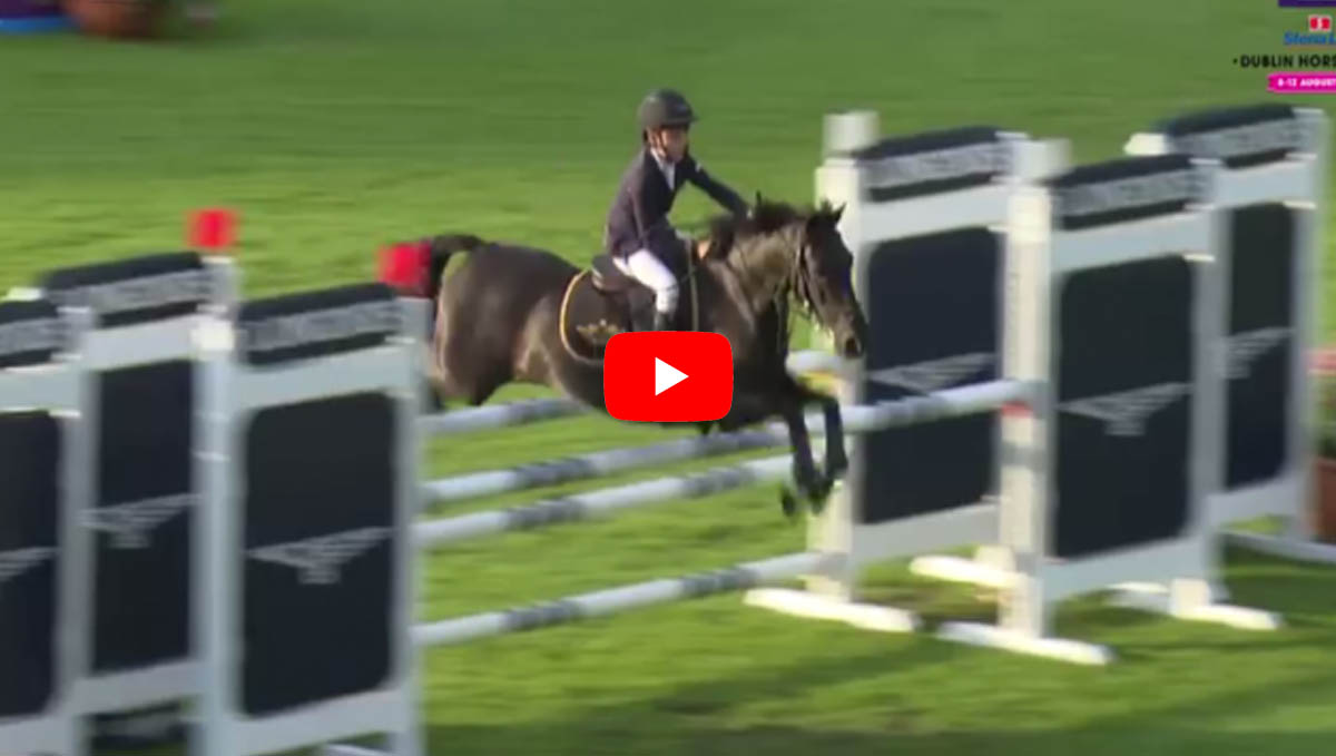 Mickybo and Orla Duffy win 128cm Pony Championship at Dublin Horse Show