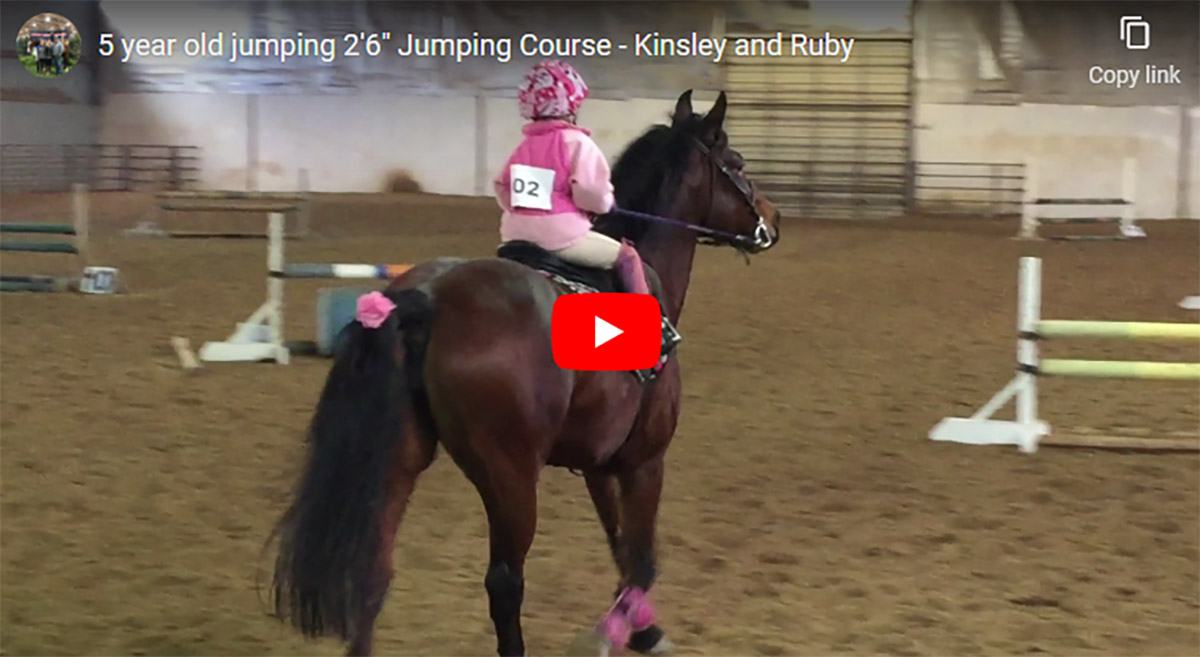 5 Year Old Jumping - Kinsley and Ruby