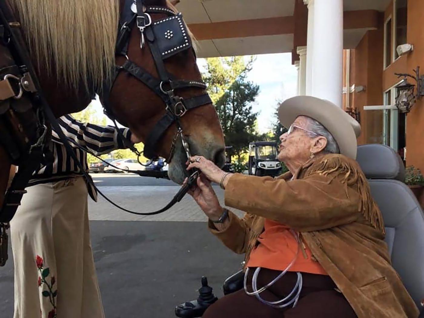 95-Year-Old Cowgirl Takes One Last Ride