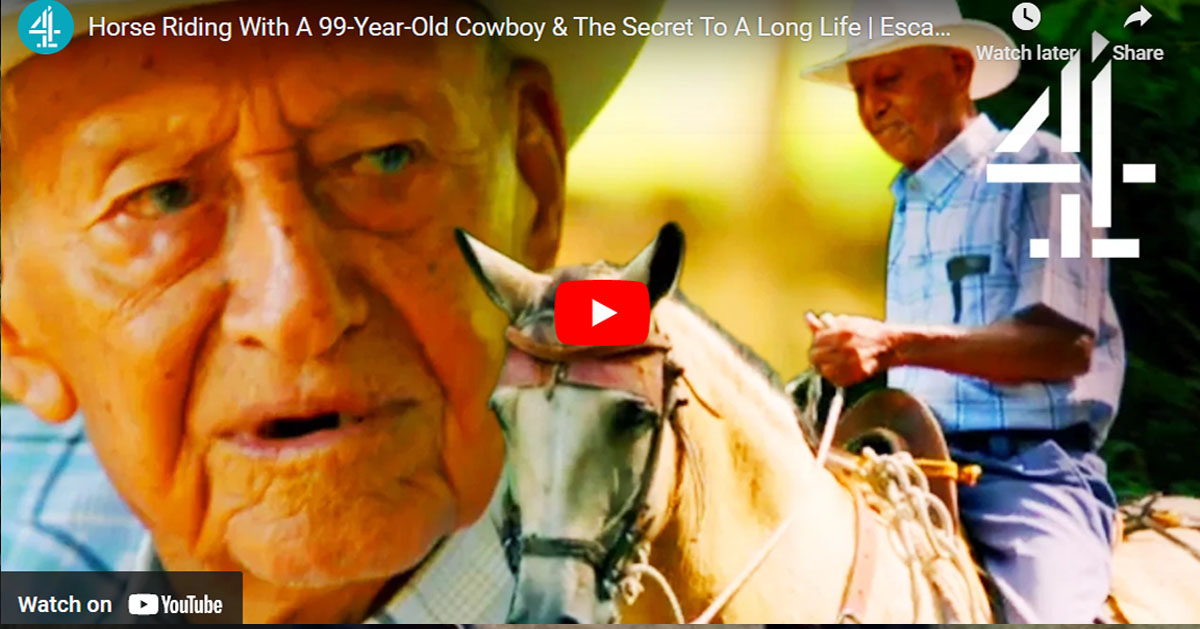 Horse Riding With A 99-Year-Old Cowboy and The Secret To A Long Life