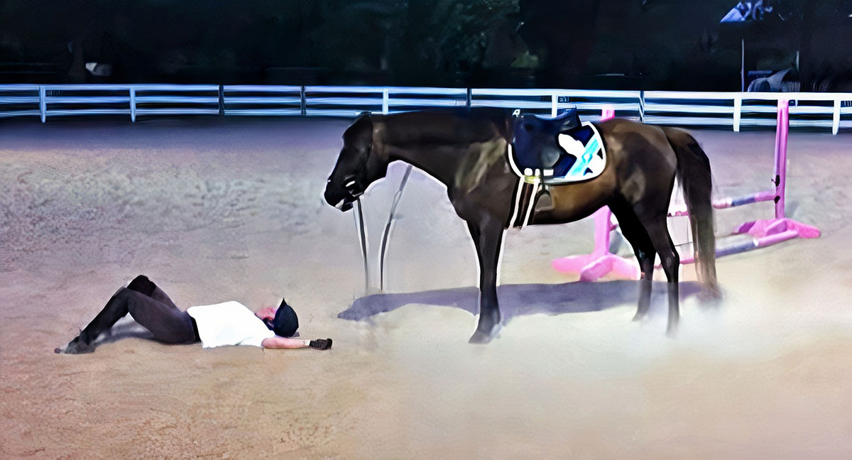 Bucking Horse Apologises To Rider After Throwing Her Off