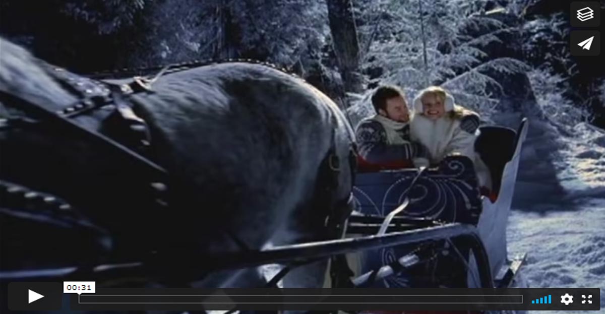 Bud Light Romantic Christmas Sleigh Ride Commercial