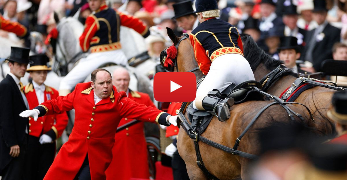 Horse Pulling Princess Beatrices Carriage Threatens To Bolt