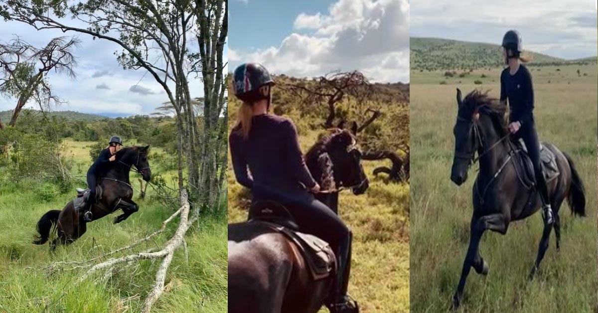 Charlotte Dujardin on Horse Riding Safari in Kenya