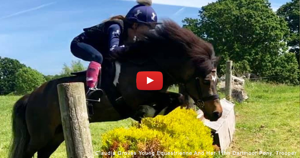 Claudia Groves Young Equestrienne and Her 11hh Dartmoor Pony, Trooper