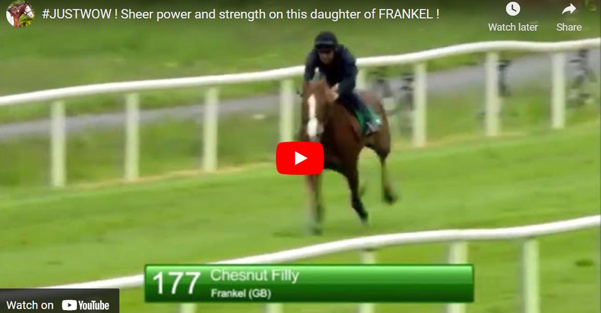 JUSTWOW - Sheer power and strength on this daughter of FRANKEL