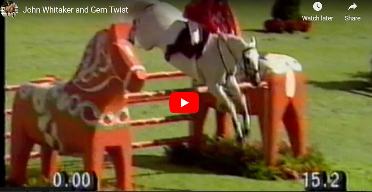 Gem Twist and John Whitaker at the 1990 World Equestrian Games