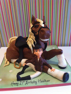 Horse and Rider Cake