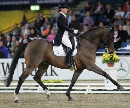 Isabell Werth Riding Satchmo