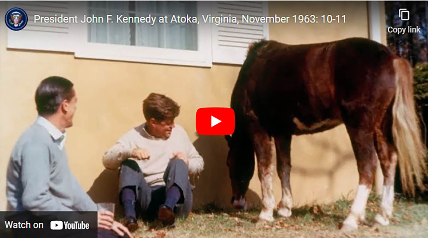 President John F. Kennedy and the Family at Atoka, Virginia, November 1963 - Virginia Horse County