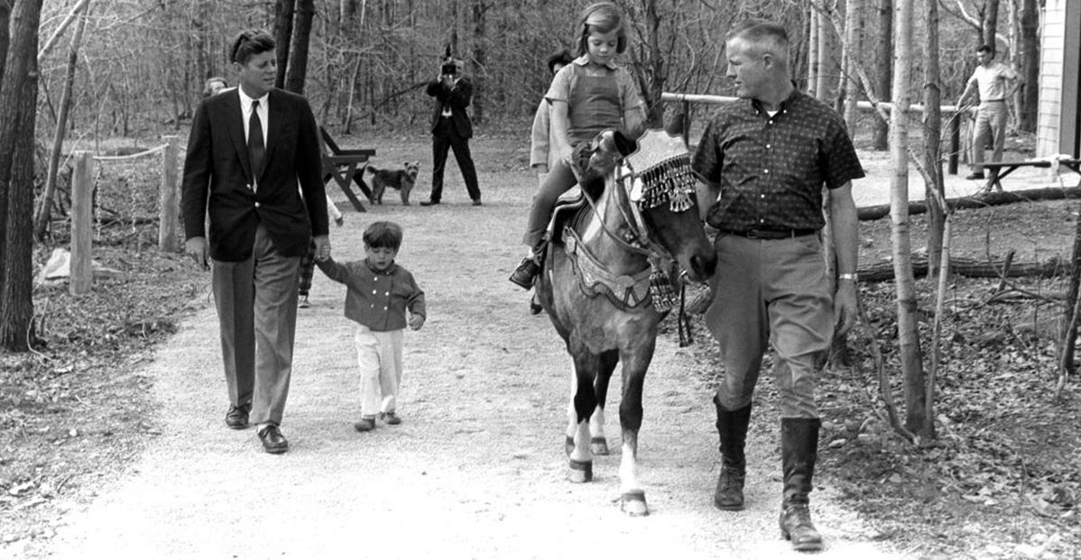President John F. Kennedy and the Family at Atoka, Virginia, November 1963 - Virginia Horse County