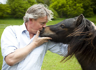 Horse lover Martin Clunes