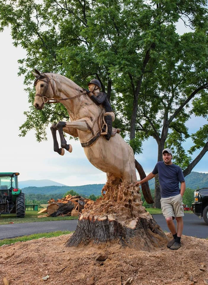 Wooden Horse Sculptor