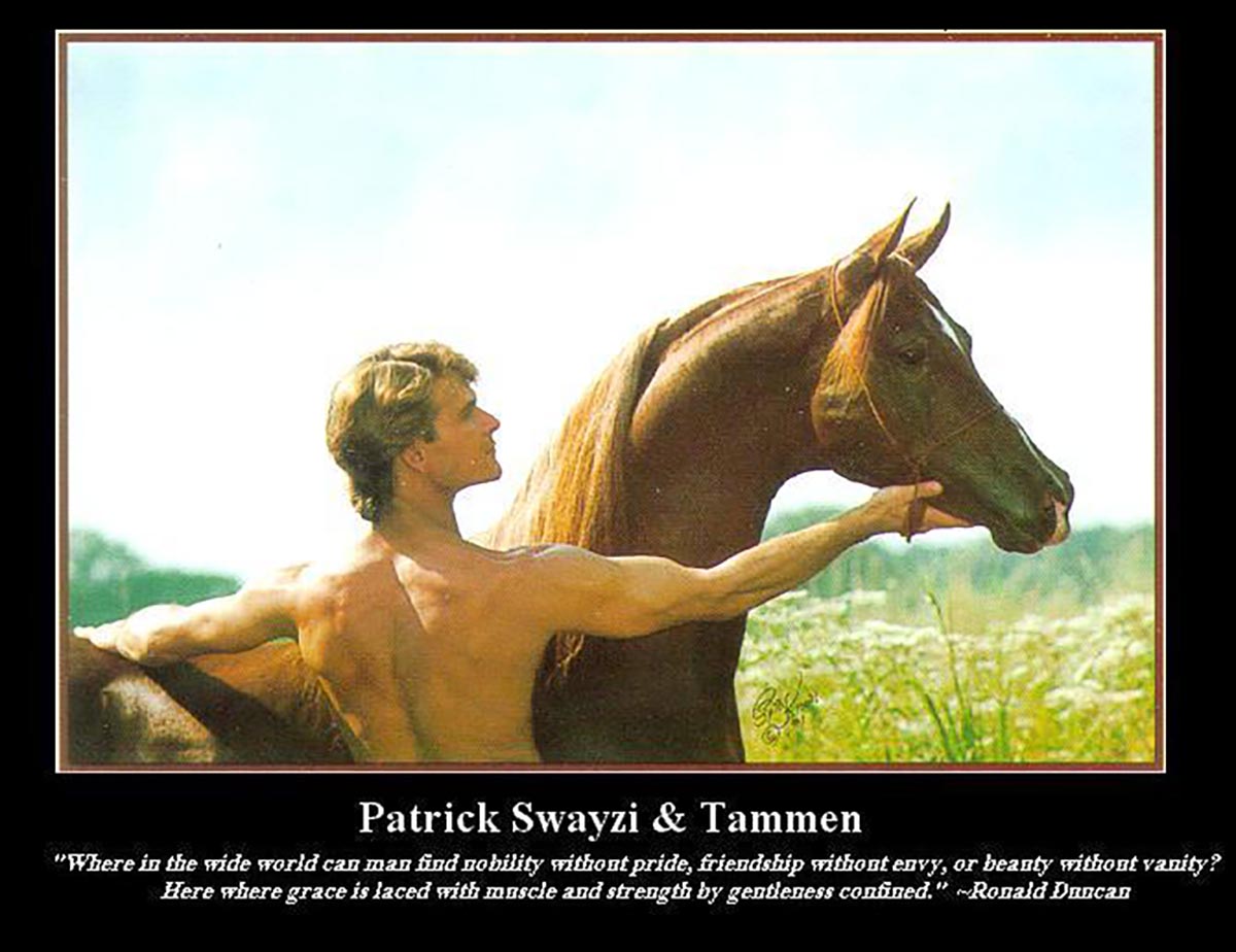 Patrick Swayze - Horse Lover