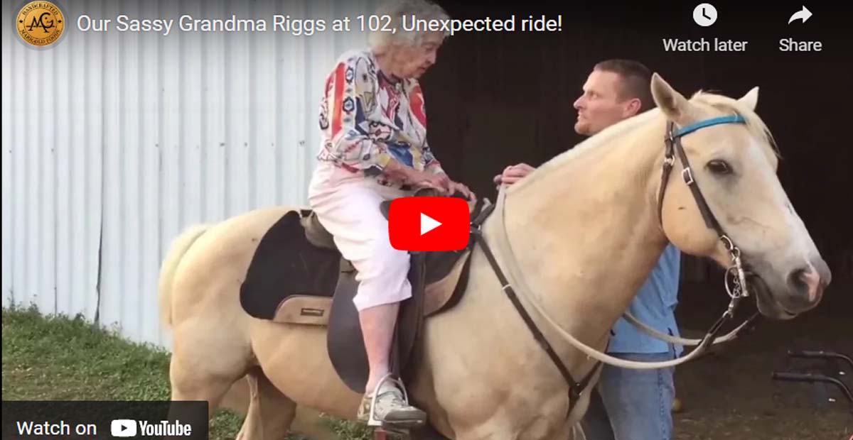 Meet the Sassy Grandma Going for a Horse Ride on her 102nd Birthday