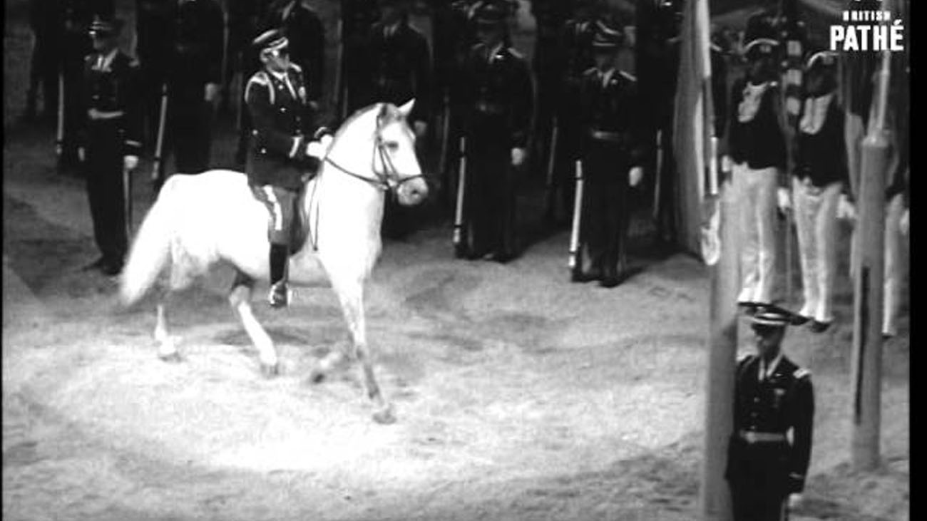 Spanish Riding School Present Horse To U.S. Army (1964)