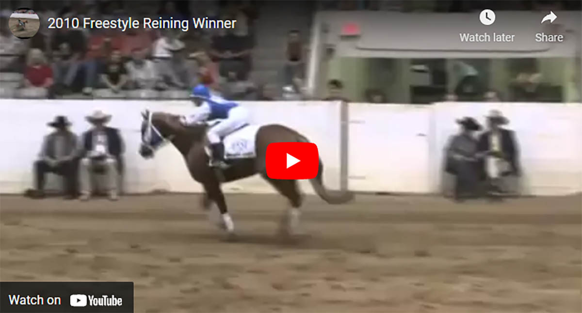 This Freestyle Reining Winner Pays Homage To Ex-Racehorses