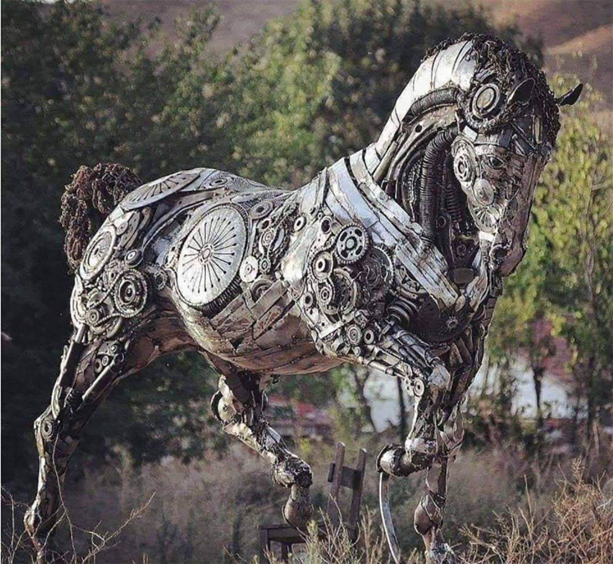 Turkish Sculptor, Cem Ozkan - Steampunk Horse