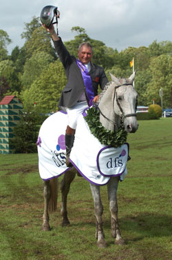 Geoff Billington & Cassabachus Winner of The Hickstead Derby